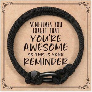 Bracelets Gifts for Men Teen Boys, Sometimes You Forget You're Awesome
